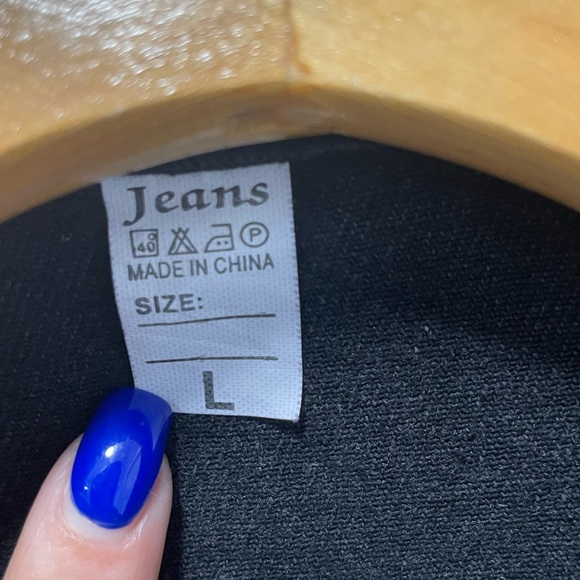 Men's Black Denim Jacket-L - Picture 9 of 9